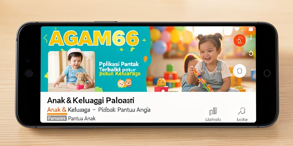 Tampilan antarmuka AGAM66 yang sederhana dan informatif untuk pemantauan anak.