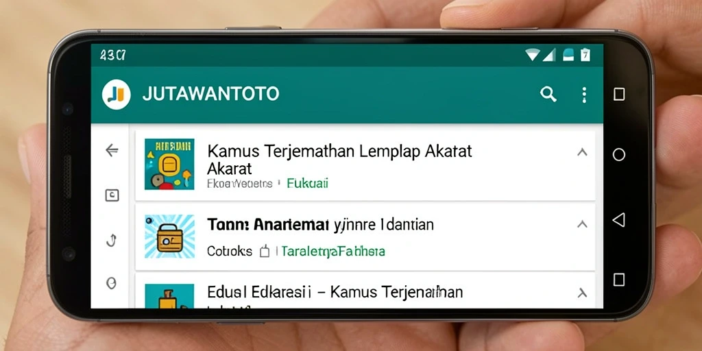 Antarmuka JUTAWANTOTO yang intuitif dan mudah dinavigasi.