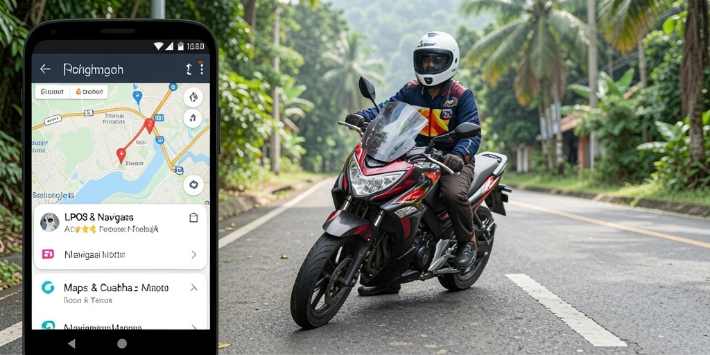Tampilan antarmuka LPO88 yang jelas untuk Navigasi Motor.