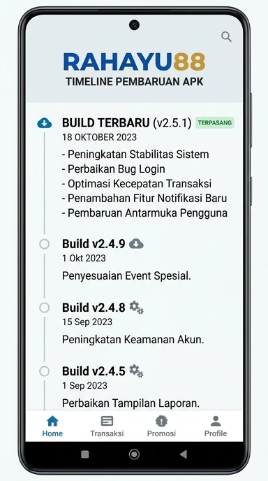 Tampilan riwayat versi rahayu88